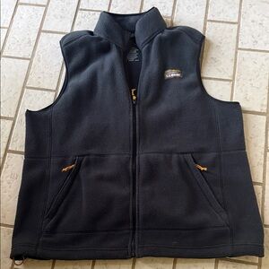 L.L. Bean Dark Blue Fleece Vest